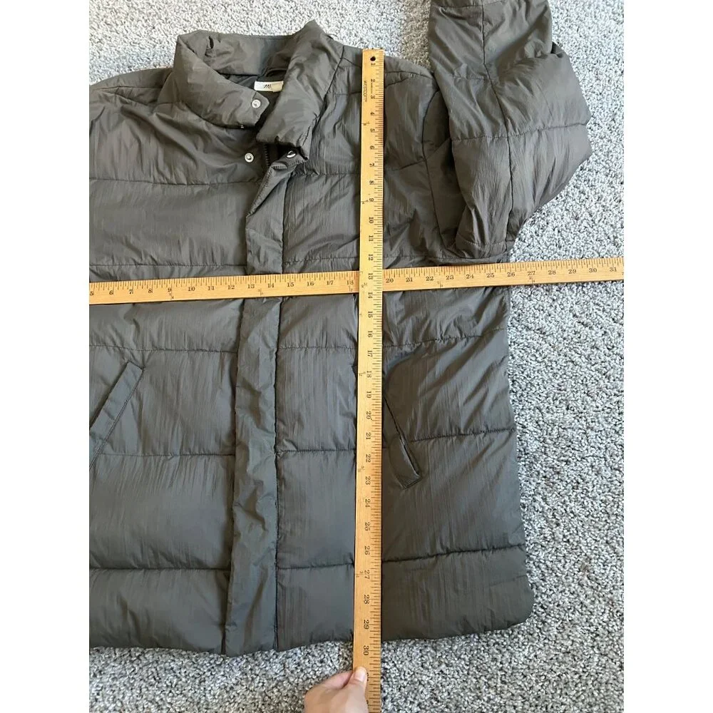 Madewell Men's XL Quilted Puffer Jacket Cargo Green - Picture 10 of 12